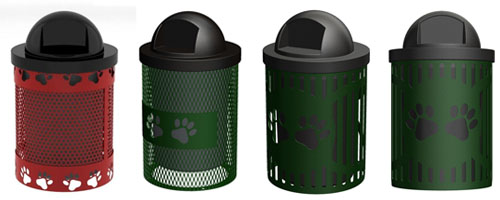 dog trash receptacles