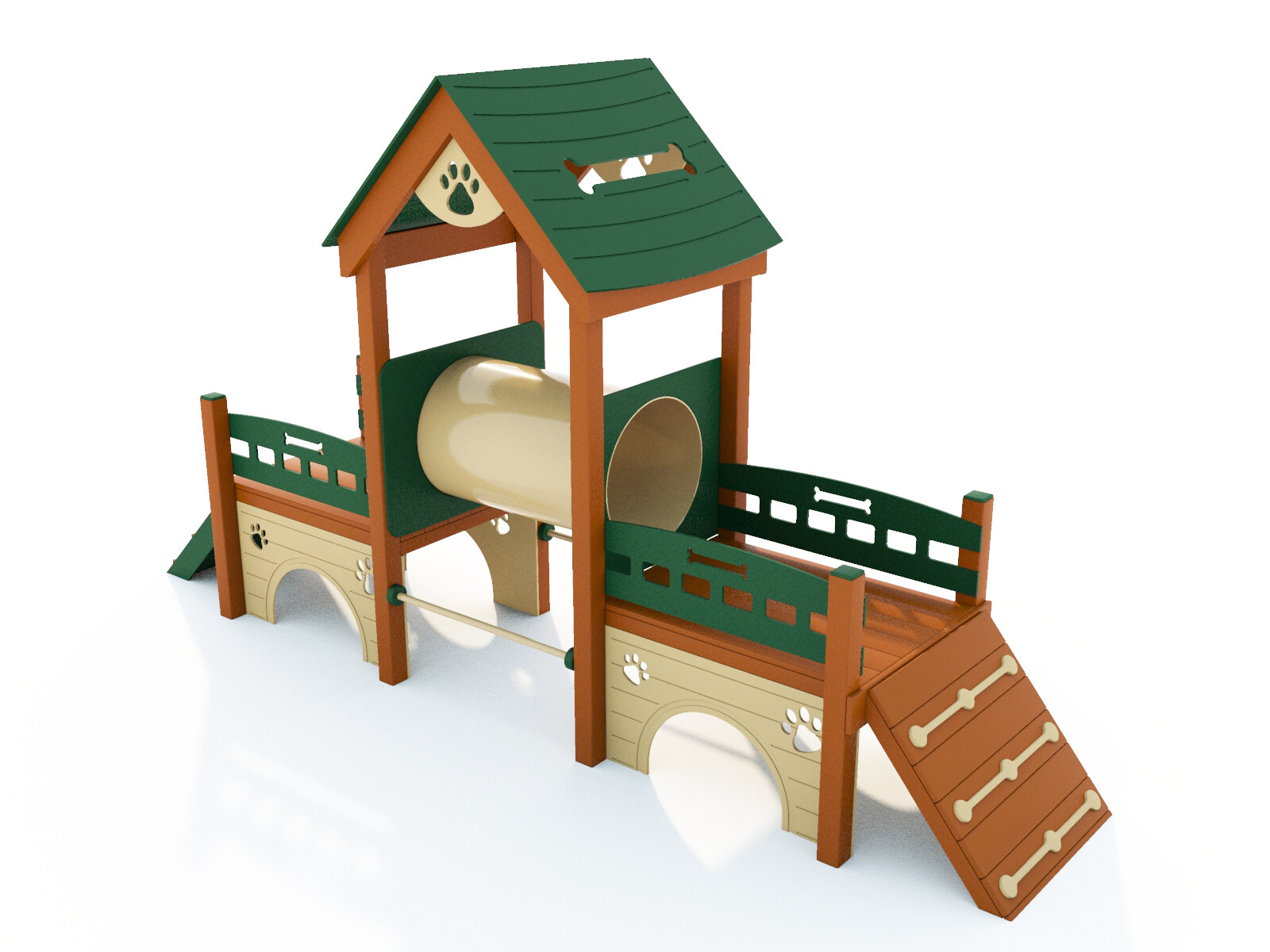 Pooch Perch Bench - Dog Park Equipment - American Parks Company